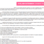Lash Extension Consent Form