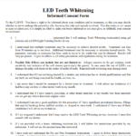 Teeth Whitening Consent Form