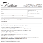 Eyelash Extension Intake And Consent Form
